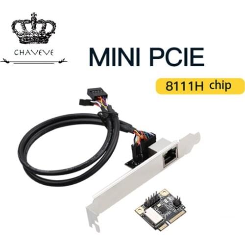 RTL8111H Chipset Mini PCI-E To Gigabit Network Card Desktop 1000M Wired PCIe Network Card Driver-Free Plug And Play