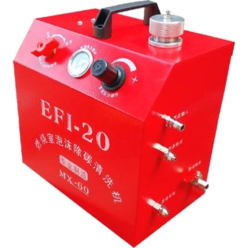 EFI-20 1000ML Car Engine Cylinder Cleaning Machine LCD Car Foam Decarbonization Cleaning Machine Support a Variety Of Connector