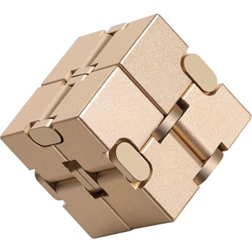 Metal Infinity Magic Cube Toys Finger Antistress Anxiety Relaxing Trending Cube Toy For Boys Girls Men Funny Toys Best Gifts