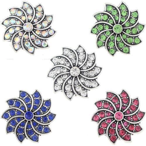 JaynaLee 18-20mm Metal Ginger Snap Button Fit Ginger Snaps Bracelets Jewelry for women men gifts GJS5338