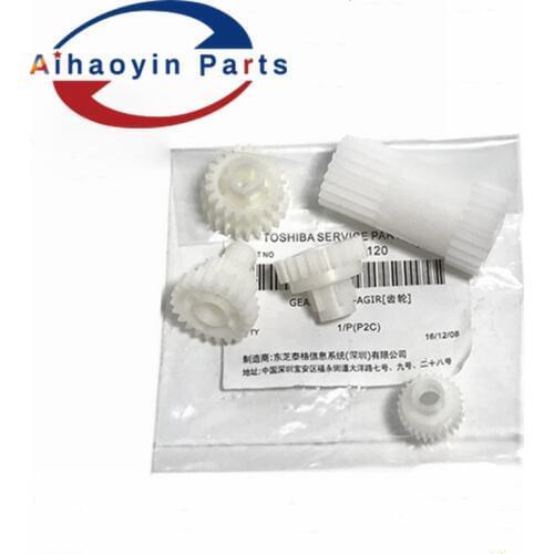 5pcs/set 1setsX For toshiba copier parts For toshiba 2505 2006 2306 2506 2307 2507 printer parts developer gear kit