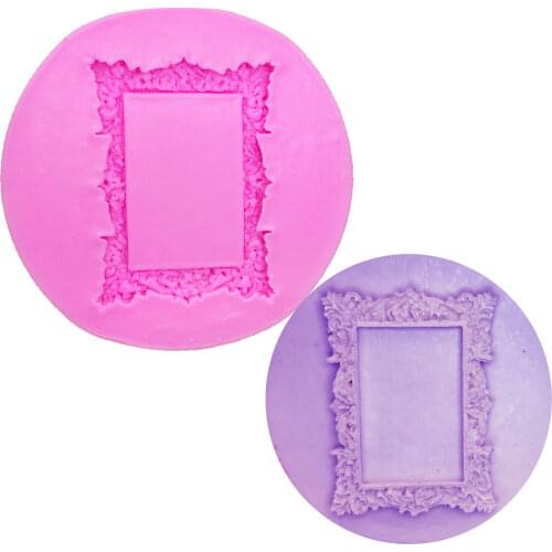 M0481 Sugarcraft Newest Frame silicone mold fondant mold cake decorating tools chocolate gumpaste mold