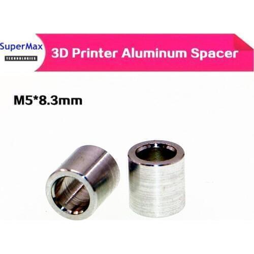 M5* 8.3mm aluminum spacers for Creality CR-10 3D printer Z axis parts Aluminum washer aluminum sleeve isolation ring