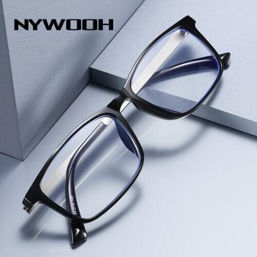 NYWOOH Men Business Reading Glasses for Reader Anti Blue Light Eyeglasses Mens Presbyopic Optical Glasses +1.0 1.5 2.0 2.5 3 4.0