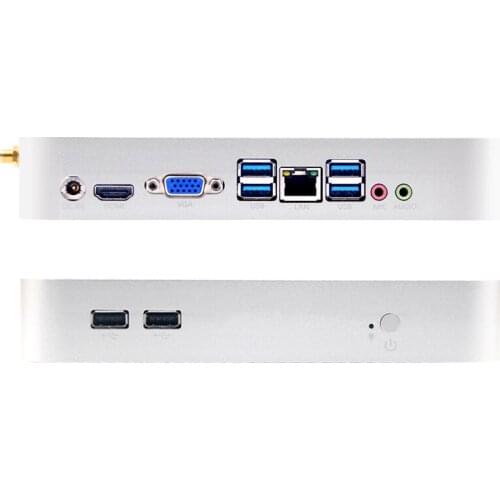 Desktop Mini PC Integrated broadwell 5th i3/i5/i7 4G RAM +RAM Slot 1*Lan 4*USB3.0 industrial computer