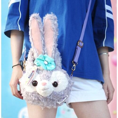 Disney Bear Duffy Stella Lou ShellieMay Plush Bags Cute Kawaii Duffy Plush stuffed Backpack Shoulder Bags Gifts for Kids Girls