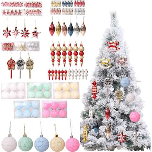 Navidad 2021 Merry Christmas Ornament Macaron Ball Trojan Horse Pendant Christmas Tree Decoration Xmas Gifts New Year 2022 Decor