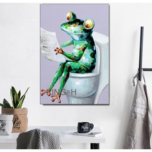 Animal manual painting creation sprout dogs pull violin wall decoration painting the sitting room decorate children room to hang