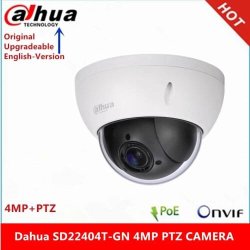 Dahua SD22404T-GN 4MP Full HD Network Mini PTZ IP Dome 4x optical zoom lens DH-SD22404T-GN POE Camera