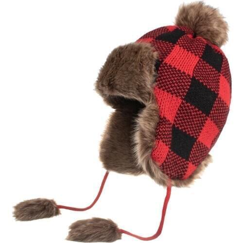 Outdoor Winter Knitted Hats Unisex Warm Ear Protection Hats Warm Ear Protection Lei Feng Hat Autumn And Wnter Knitted Woolen Hat