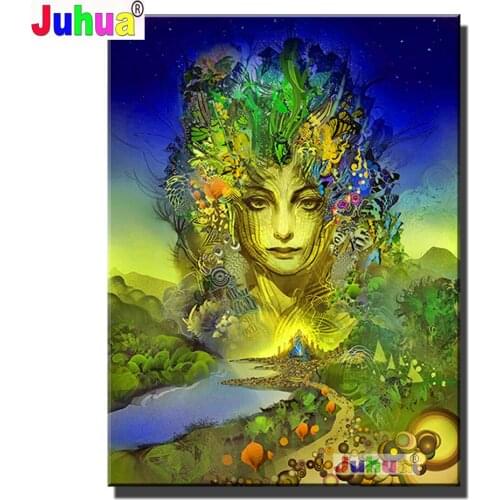 Fantasy Forest Fairy Queen 5D DIY Diamond Painting Fairy Cross Stitch Mosaic Full Square Round Diamond Embroidery Lady Gift