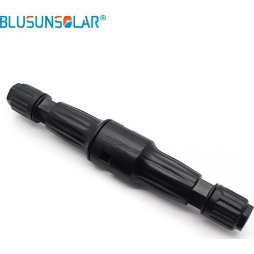 BLUSUNSOLAR 50pcs/lot Waterproof 1500V DC Solar In-line Fuse Holder With Male And Female Connector PV Solar Fuse Holder