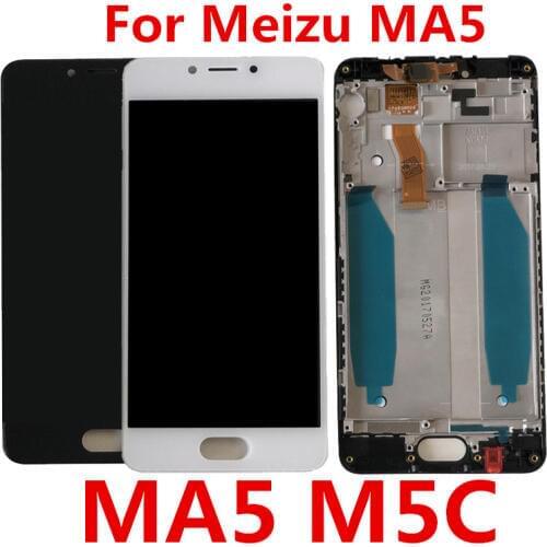 5.0" For Meizu MA5 M5C Meilan A5 5C LCD Screen Display+Touch Panel Digitizer With Frame Assembly For Meizu MA5 M5C Display
