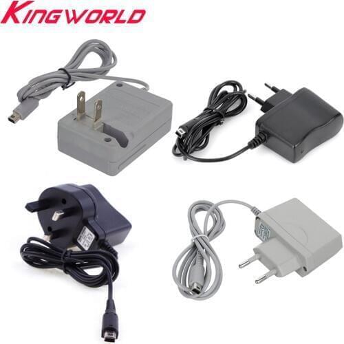 100pcs High quality US EU UK Plug power supply Charger AC Adapter for 3-DS for N-D-Si