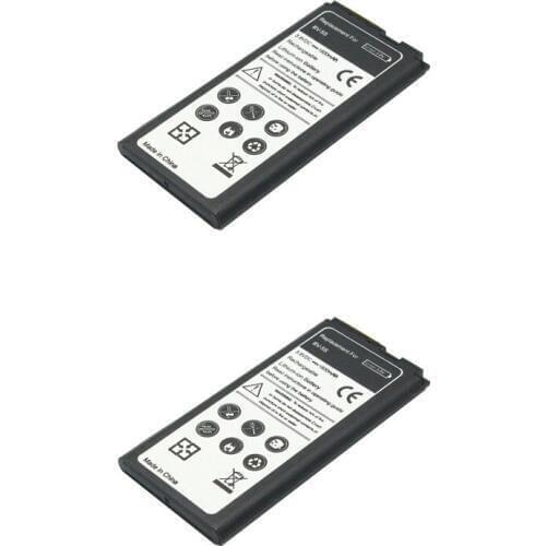 2pcs/lot 1800mAh BV-5S / BV5S / BV 5S Replacement Battery For Nokia X2DS X2 1013 X+ X Plus Batterie Bateria Batterij