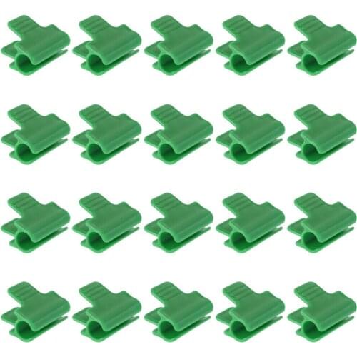 40pcs Plant Pipe Clips Plant Stakes Pipe Clamps For Outer Diameter Shed Film Row Cover Shading Netting Tunnel Hoop Clips