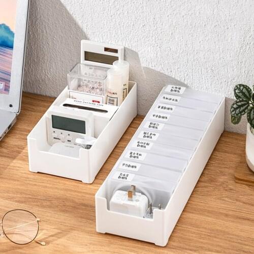 5pcs Data Line Storage Box Cable Organizer Custom Cable Slide Box USB Line Cable Sleeve Holder Drawer Organizer Container Tank