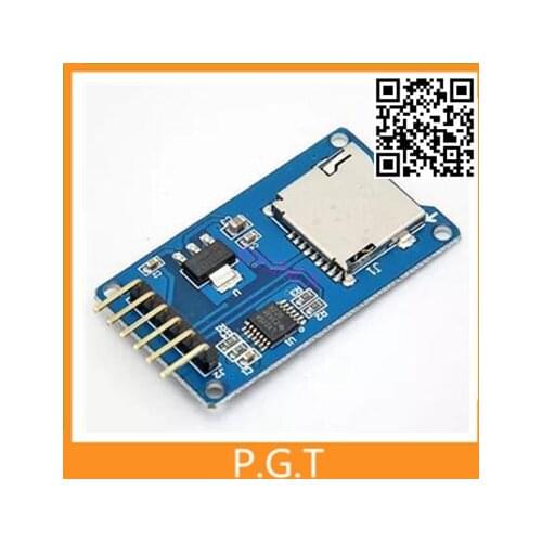 5pcs/lot Micro SD card mini TF card reader module SPI interfaces with level converter chip for arduino