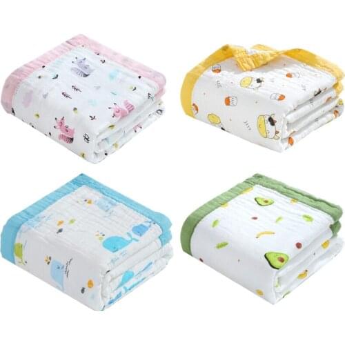 W3JF Six Layers Baby Bath Towel Gift for Parents Friends and Family Who Have a Baby