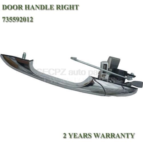 735592012 735485876 For Fiat 500 07-15 Door Handle Outer External Front Right Chrome