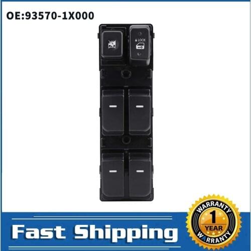 93570-1X000 935701X000 Front Door Driver Side Electric Power Window Master Switch Button Fit For Kia FORTE Cerato 2010 2011 2012