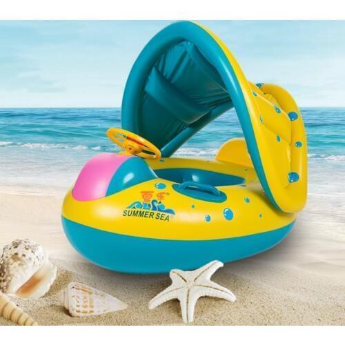 Baby Kids Summer Swimming Ring Swimming Pool Inflatable Swim Float Water Fun Pool Toys Swim Ring Seat Boat Water Sport