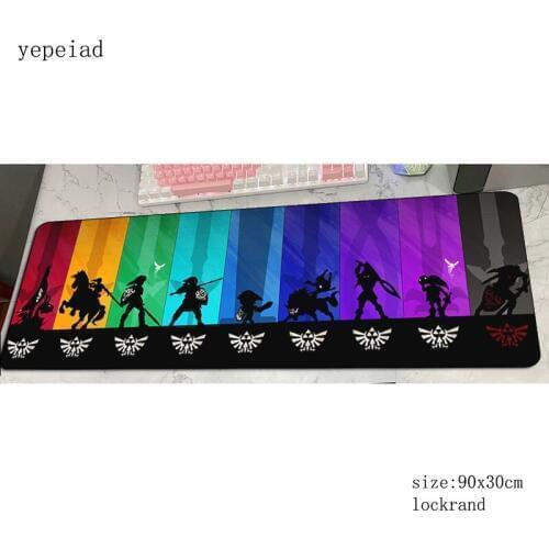 Zelda mouse pad gamer Birthday mousepad 90x30cm rubber desk mat Beautiful gaming accessories pc game keyboard mats oversized