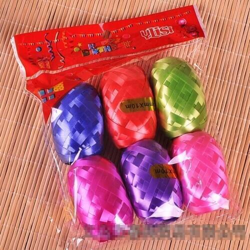 6 Reel/bag Balloon Ribbon Streamers More Colors 5mm 60Meters Ball Ties For Wedding Party Decorations