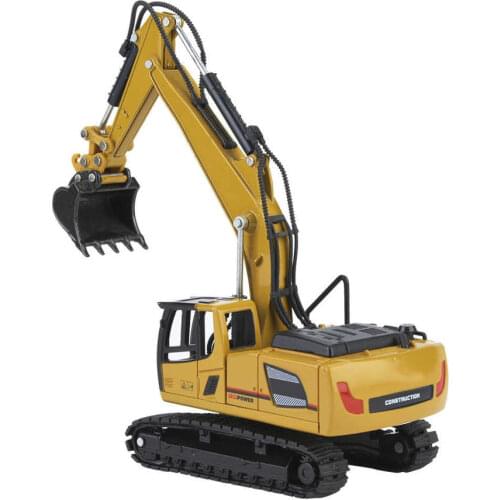 HUINA 1810 1/60 Diecast Model Alloy Simulation Vehicle Car Die-Cast Dump Truck Wheel Loader Excavator Kid Toy Collectable