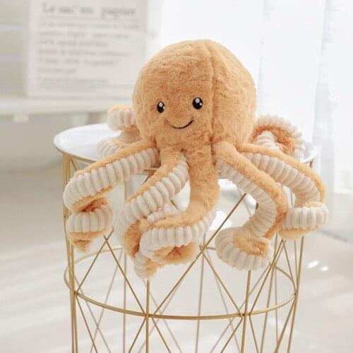 Sofa Cushion Pillow Lovely Simulation Large Octopus Plush Pillow Stuffed Soft Home Supplies Cute Animal Doll Children Gifts 40cm