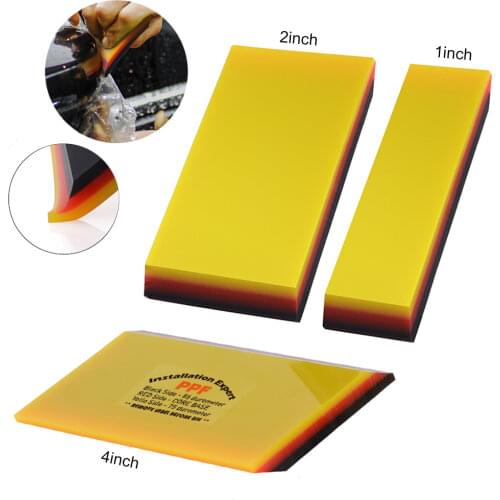 FOSHIO 2in1 Soft Rubber Squeegee Car Cleaning Tool Window Tint Carbon Fiber Vinyl Car Wrap Film Install Scraper Stickers Remover