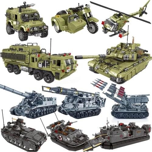Xingbao 06008 Military vehicle Tanks sets ww2 jeep machine model building blocks bricks AC130 world war 2 ii 1 armored truck