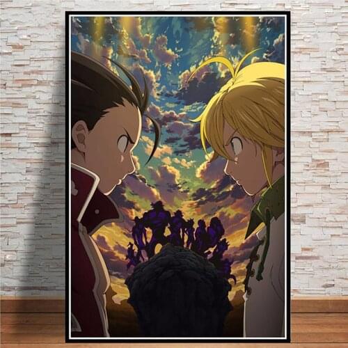 Wall Art Canvas Print Posters 1 Panel Seven Deadly Sins Painting Animation Picture Home Decor Living Room Modern Artwork Modular