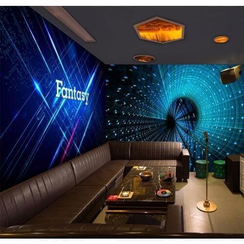 Science Technology Fantasy 3d Papel Murals 3d Wallpaper Murals 3D Wall Photo Mural Wall paper for Background 3d Wall Murlas