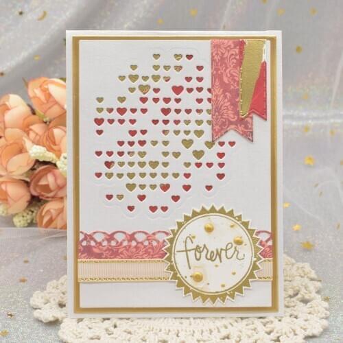 New Heart Metal Cutting Dies Frame Embossing Dies Stencil for Scrapbooking Album Paper DIY Cards Making Craft