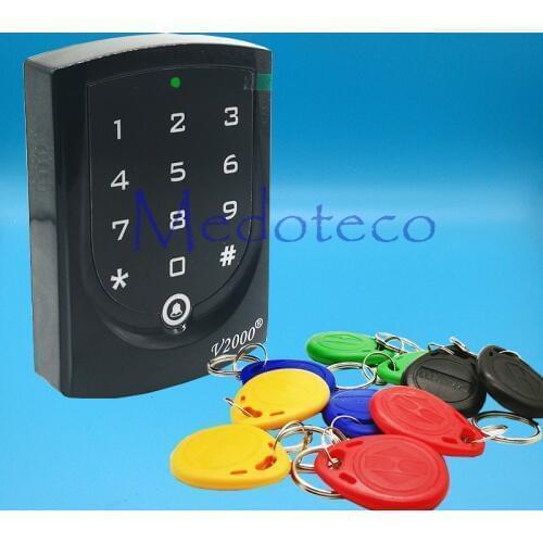New 125khz rfid Card Access Control EM card Press keypad access controller wiegand 26 input & Output Door Lock Reader