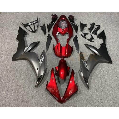 New ABS injection full car fairing kit, for YAMAHA YZF R1 YZFR1 YZF1000 2004 2005 2006 R1 04 05 06 body red gray kit