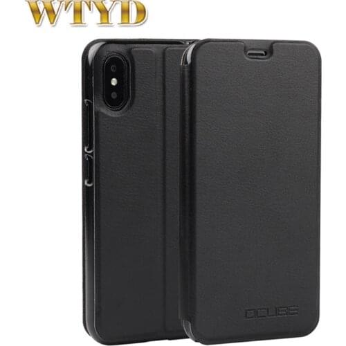 OCUBE for Blackview A30 Cell Phone Case Spring Texture Horizontal Flip Leather Smartphone Back Case Phablet Cover with Holder