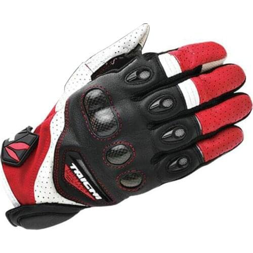 RST 417 Velcocity Leather Mesh Carbon Glove Street Moto Riding Motocross Motorcycle Gloves