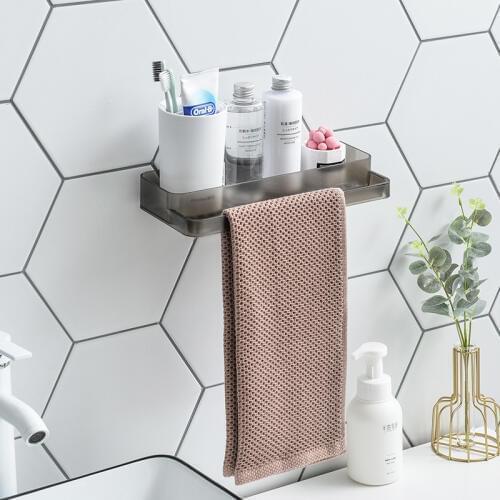 Punch-free bathroom shelf storage shampoo rack kitchen storage rack finishing wall shelf bathroom shelf storage household items
