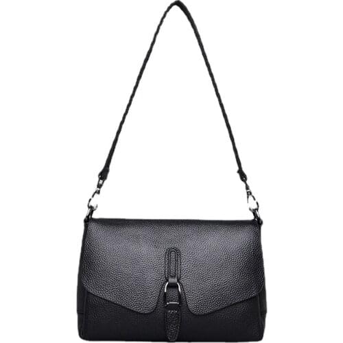 Mothers Bag Top Layer Cow Leather 2021 New Leather Womens Bag Slung One Shoulder Fashionable Small Square Bag