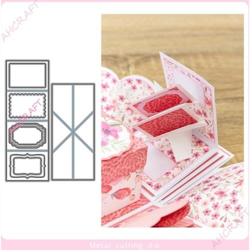 Surprise Display Card Metal Cutting Dies for DIY Scrapbooking Photo Album Decorative Embossing PaperCard Crafts Die2021