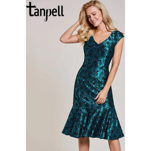 Женские платья с v-образным вырезом Tanpell China At AliExpress