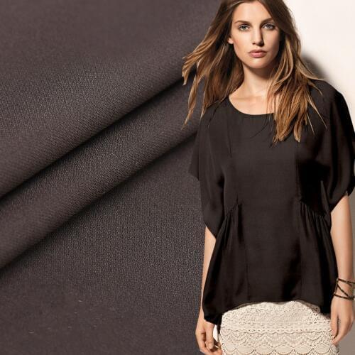 Heavy silk fabric drape dress silk fabric dark coffee color silk fabric wholesale silk cloth material the cloth