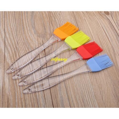 100pcs/lot 20.5*4cm Big Silicone Oil Brush Baking Brushes Cake Butter Bread Pastry Brush BBQ Basting Brush
