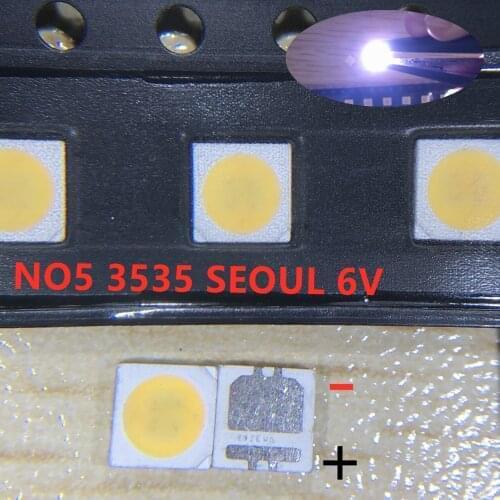 1000pcs SEOUL High Power LED LED Backlight 2W 3535 6V Cool white NEW 135LM TV Application SBWVL2S0E