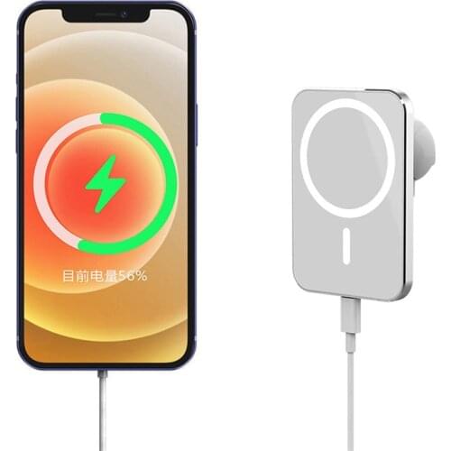 15W Qi Magnetic Wireless Car Charger For Apple iPhone 12 Pro Max Mini Macsafing Macsafe Chargers Car Mount Fast Charging Dock