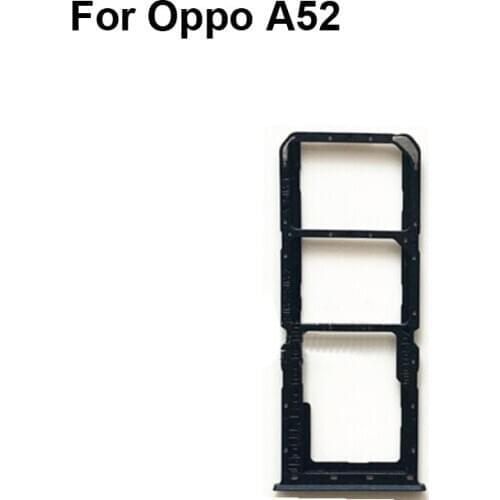 2PCS For OPPO A52 New Tested Good Sim Card Holder Tray Card Slot For OPPO A 52 Sim Card Holder oppoA52 Replacement Parts