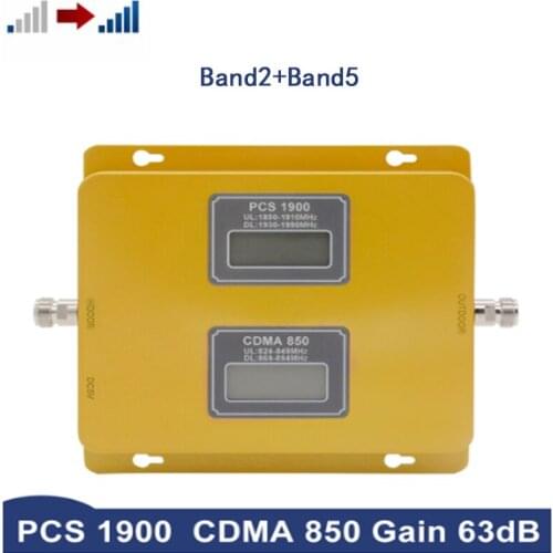 2g 3g 4g mobile repeater ultimate 850 1900MHz mobile phone signal amplifier high power enhanced version