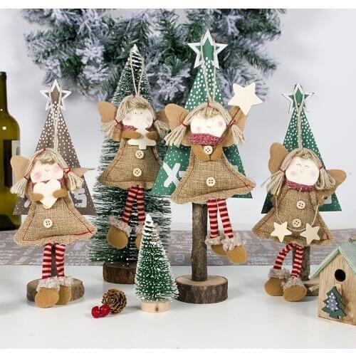 4pcs Cute Angle Baby Girl Doll Christmas Decoration Pendant Creative Christmas Tree Ornaments Christmas Decoration For Home